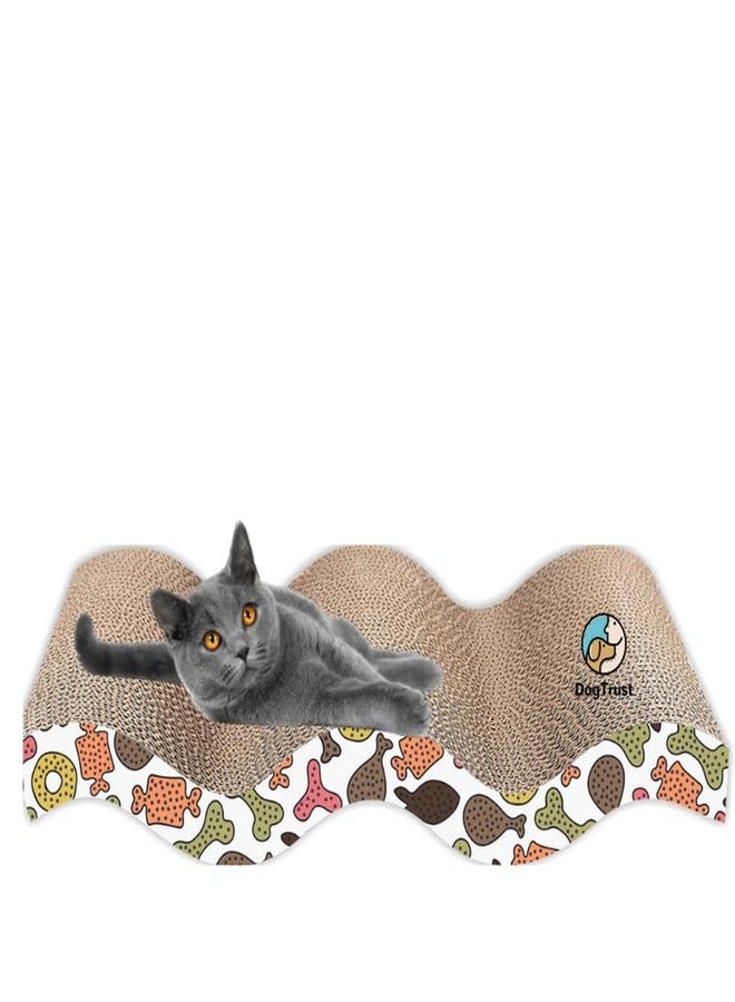 Pet Believe Cat Scratching Pad, Large Tightly Corrugated Cardboard Reversible Cat Scratcher | Premium Scratch Texture Design with 100% - Image 1